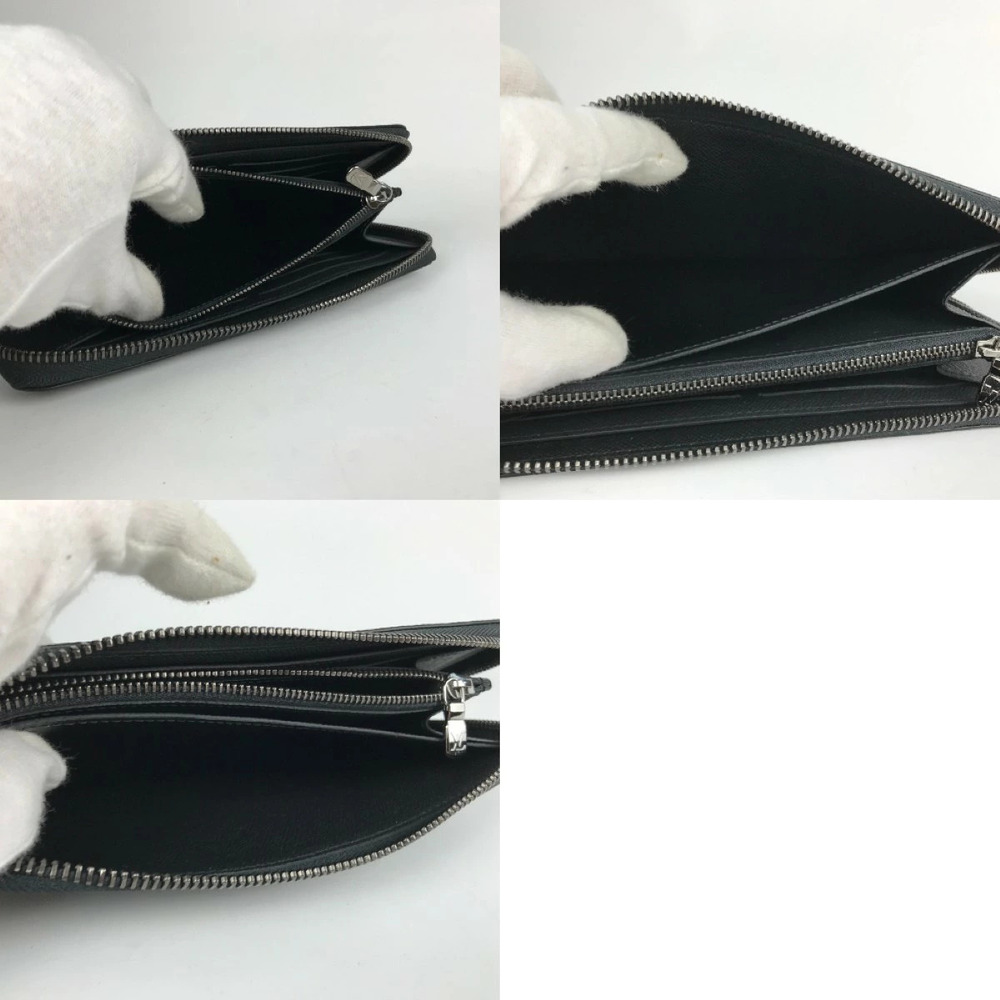 LOUIS VUITTON Long Wallet Zippy Monogram Horizontal Black - Picture 8 of 9